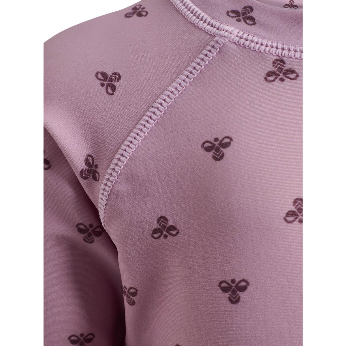 hummel Mini Bee AOP Langærmet Svømme T-shirt Børn Rose