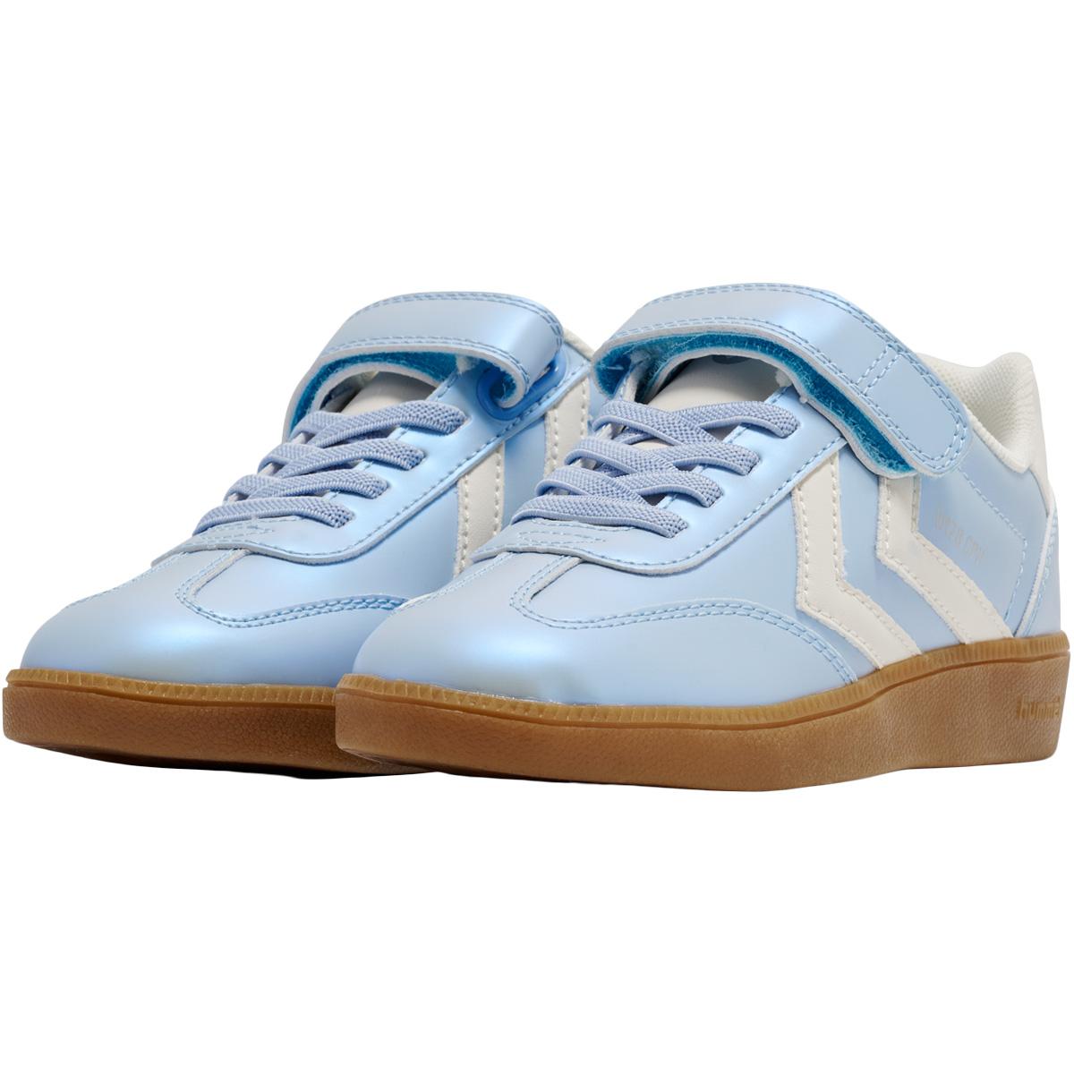 hummel VM78 CPH Metallic Velcro Sneakers Børn Light Blue/White