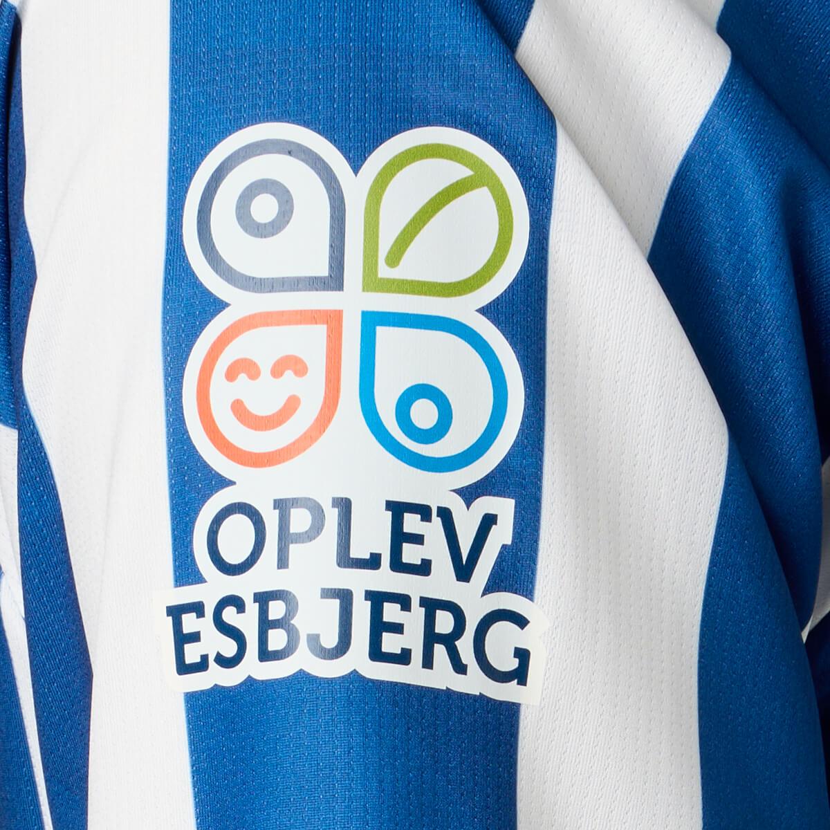 Esbjerg fB 25/26 Langærmet Hjemmebanetrøje White/Blue