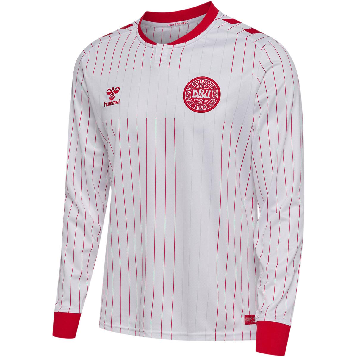 Danmark 26/27 Langærmet Udebane Landsholdstrøje White