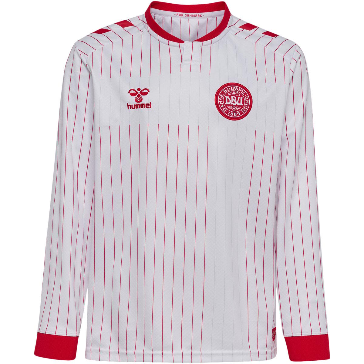 Danmark 26/27 Langærmet Udebane Landsholdstrøje Børn White