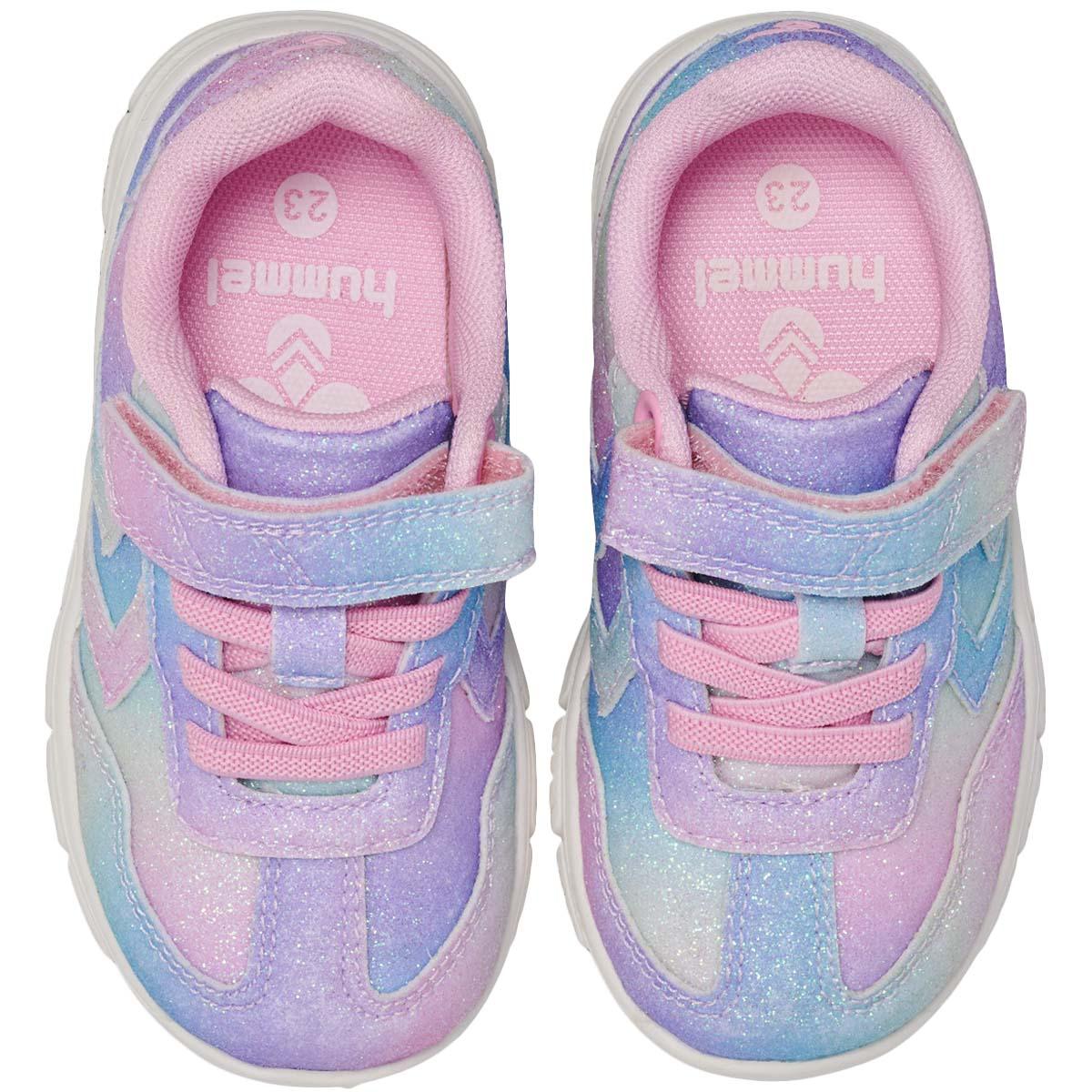hummel Crosslite Glitter 2.0 I Velcro Sneakers Børn MULTI COLOUR PINK/PURPLE
