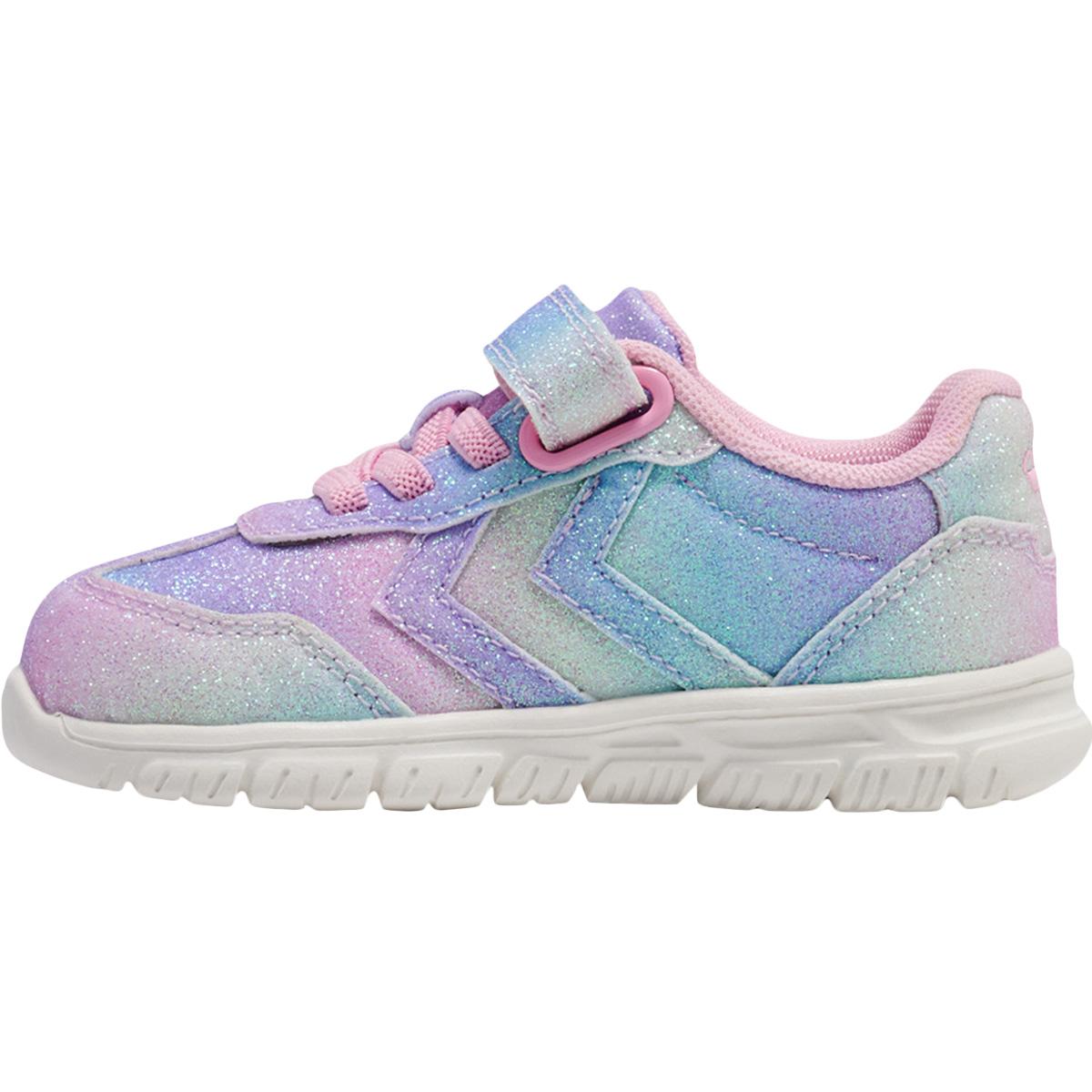 hummel Crosslite Glitter 2.0 I Velcro Sneakers Børn MULTI COLOUR PINK/PURPLE