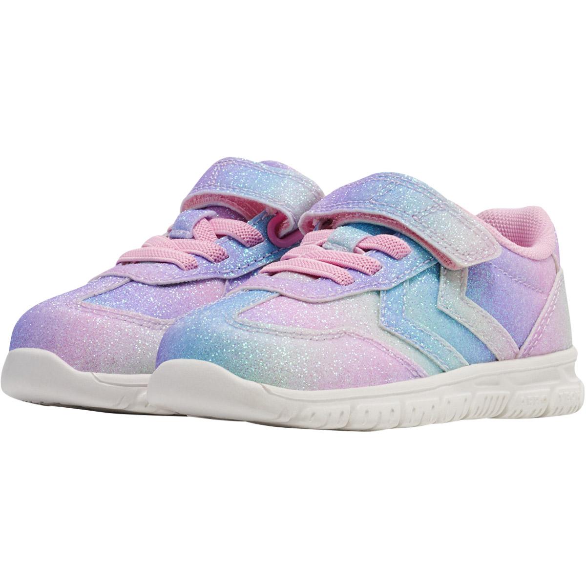 hummel Crosslite Glitter 2.0 I Velcro Sneakers Børn MULTI COLOUR PINK/PURPLE
