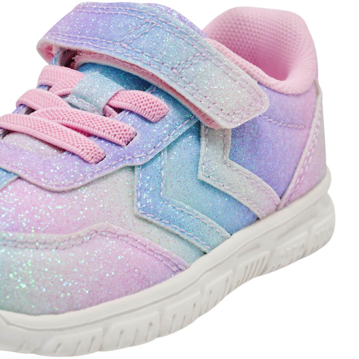 hummel Crosslite Glitter 2.0 I Velcro Sneakers Børn MULTI COLOUR PINK/PURPLE