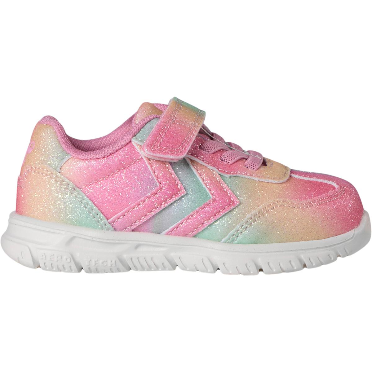 hummel Crosslite Glitter 2.0 I Velcro Sneakers Børn MULTI COLOUR RED/YELLOW/GREEN