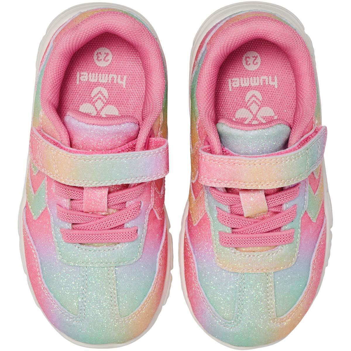 hummel Crosslite Glitter 2.0 I Velcro Sneakers Børn MULTI COLOUR RED/YELLOW/GREEN