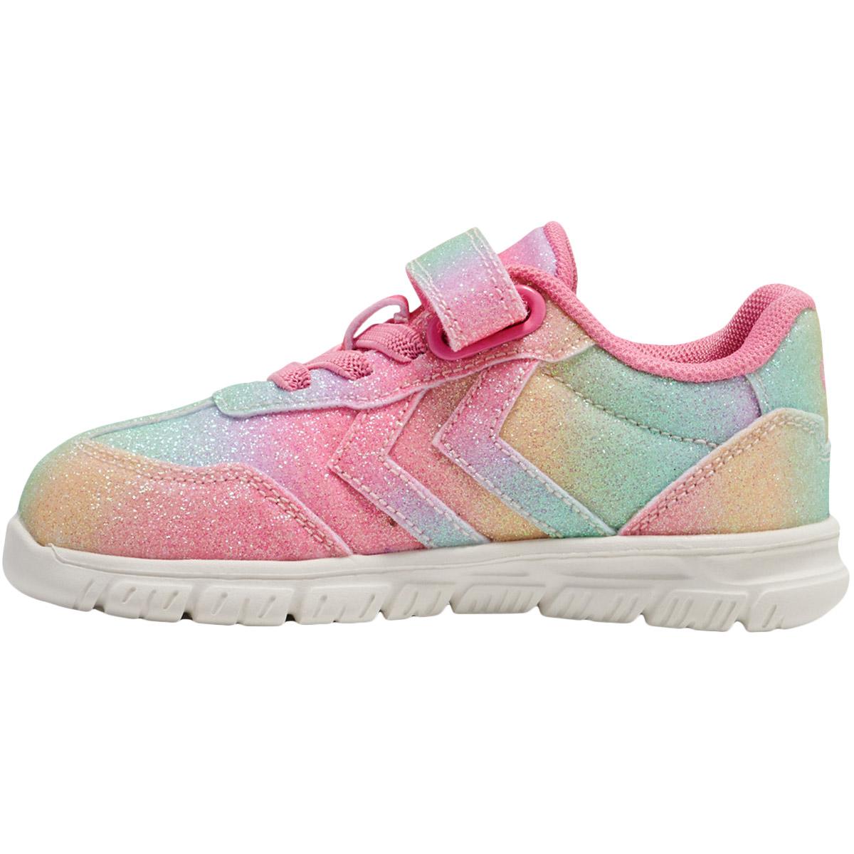 hummel Crosslite Glitter 2.0 I Velcro Sneakers Børn MULTI COLOUR RED/YELLOW/GREEN