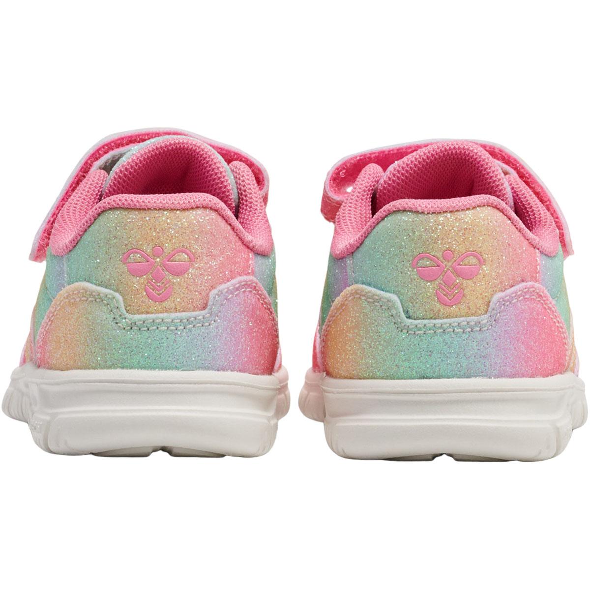hummel Crosslite Glitter 2.0 I Velcro Sneakers Børn MULTI COLOUR RED/YELLOW/GREEN