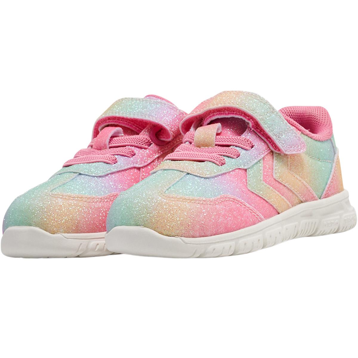 hummel Crosslite Glitter 2.0 I Velcro Sneakers Børn MULTI COLOUR RED/YELLOW/GREEN