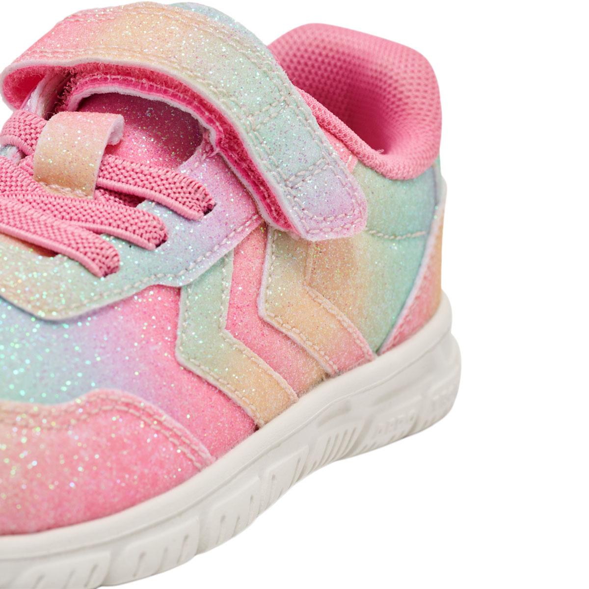 hummel Crosslite Glitter 2.0 I Velcro Sneakers Børn MULTI COLOUR RED/YELLOW/GREEN