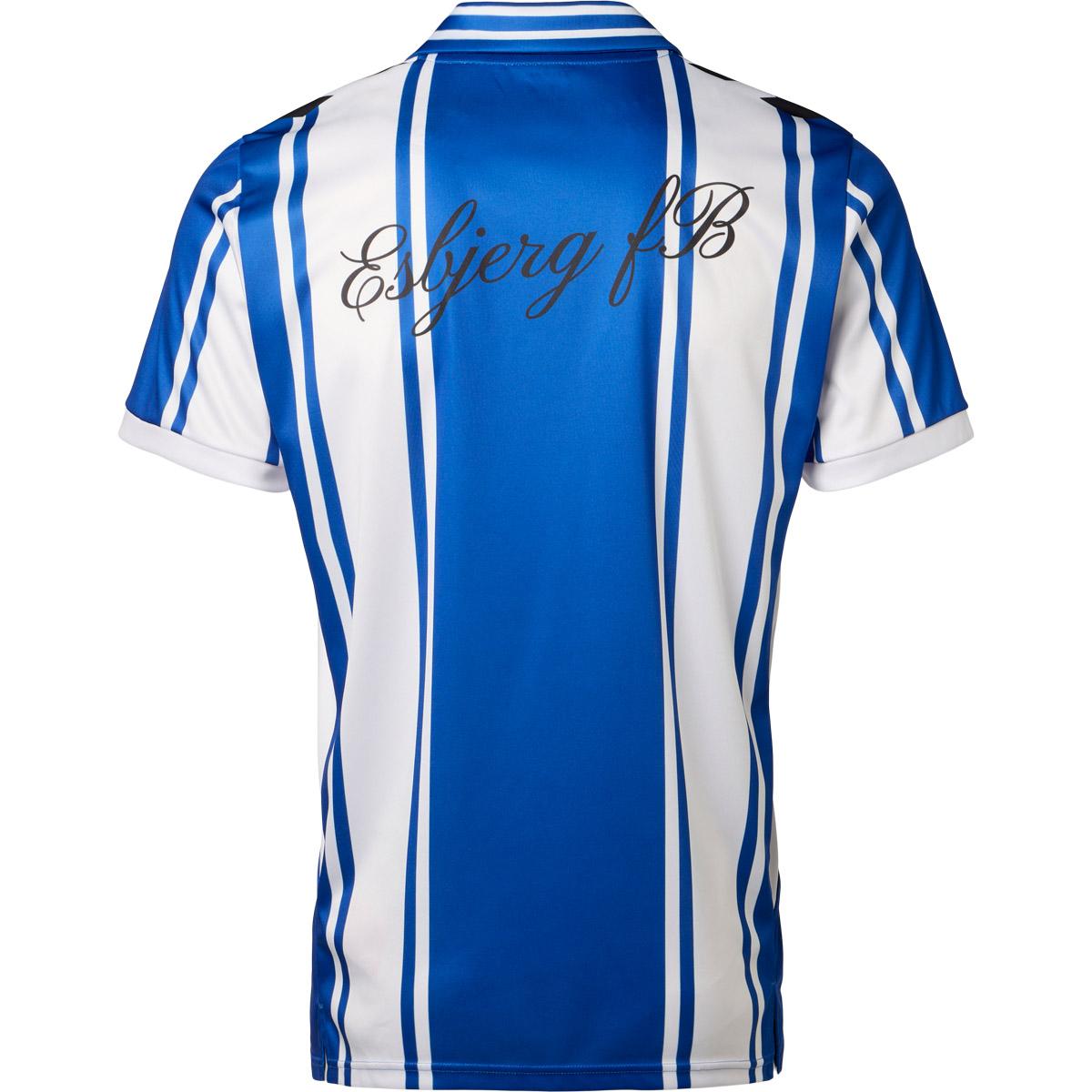 Esbjerg fB Retro T-skjorte Blue/White