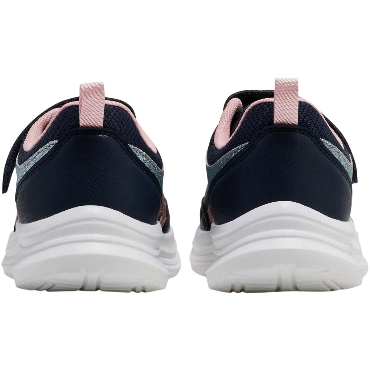 hummel Glow Velcro Sneakers M/Lys Børn BLACK IRIS/PINK