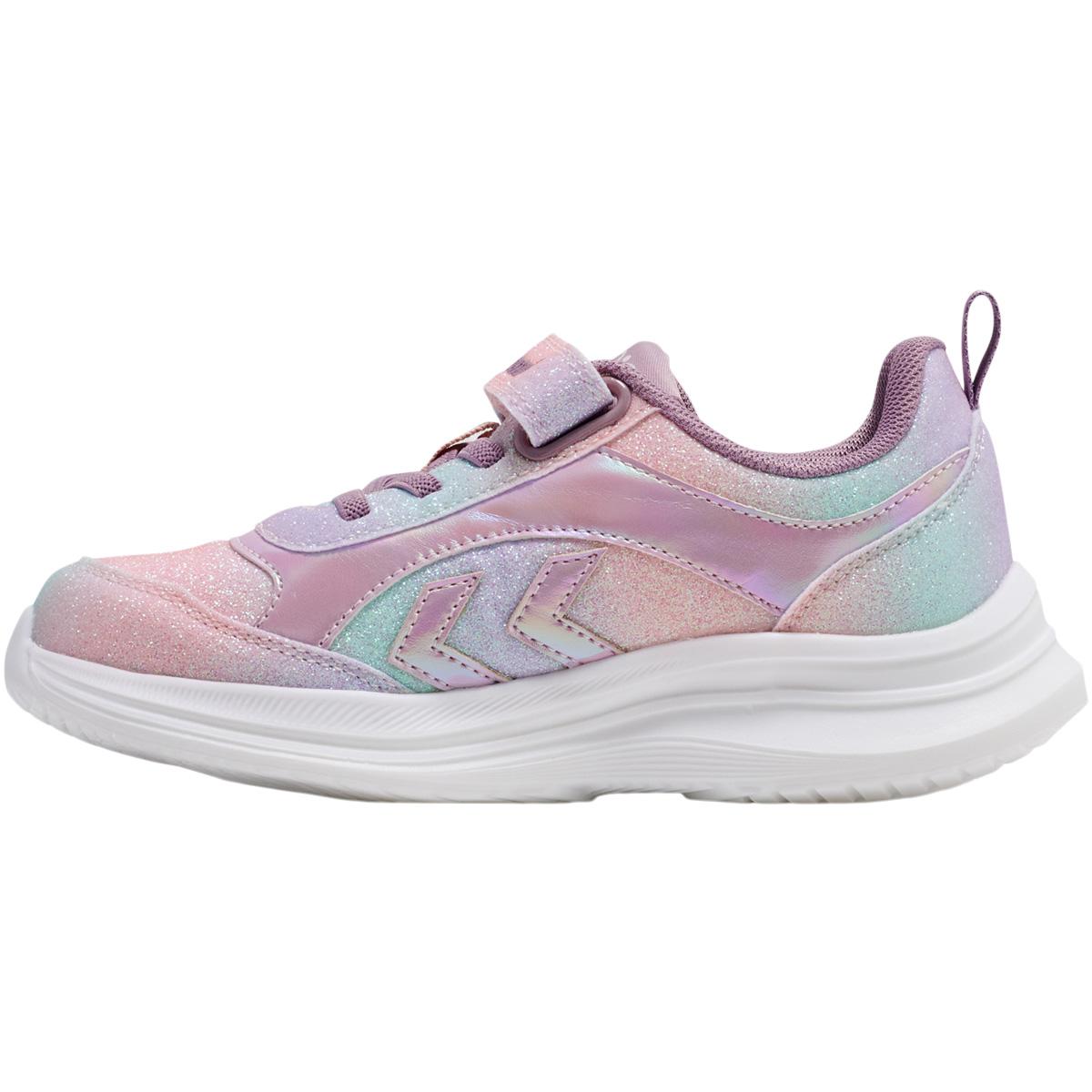 hummel Glow Velcro Sneakers M/Lys Børn MULTI COLOR PINK