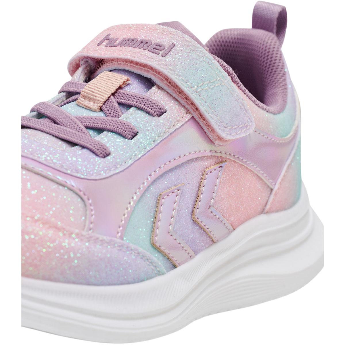 hummel Glow Velcro Sneakers M/Lys Børn MULTI COLOR PINK