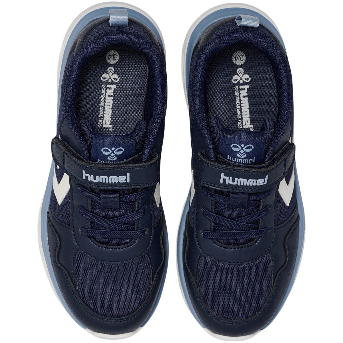 hummel Skylight Velcro Sneakers M/Lys Børn FLINT STONE/BLACK IRIS
