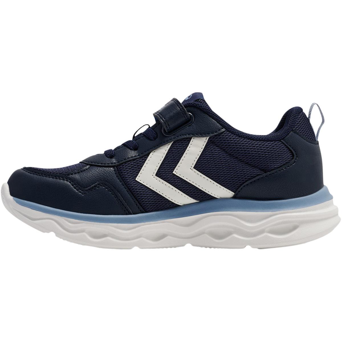 hummel Skylight Velcro Sneakers M/Lys Børn FLINT STONE/BLACK IRIS