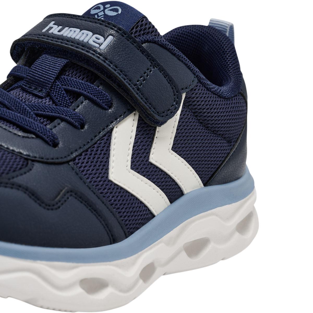 hummel Skylight Velcro Sneakers M/Lys Børn FLINT STONE/BLACK IRIS