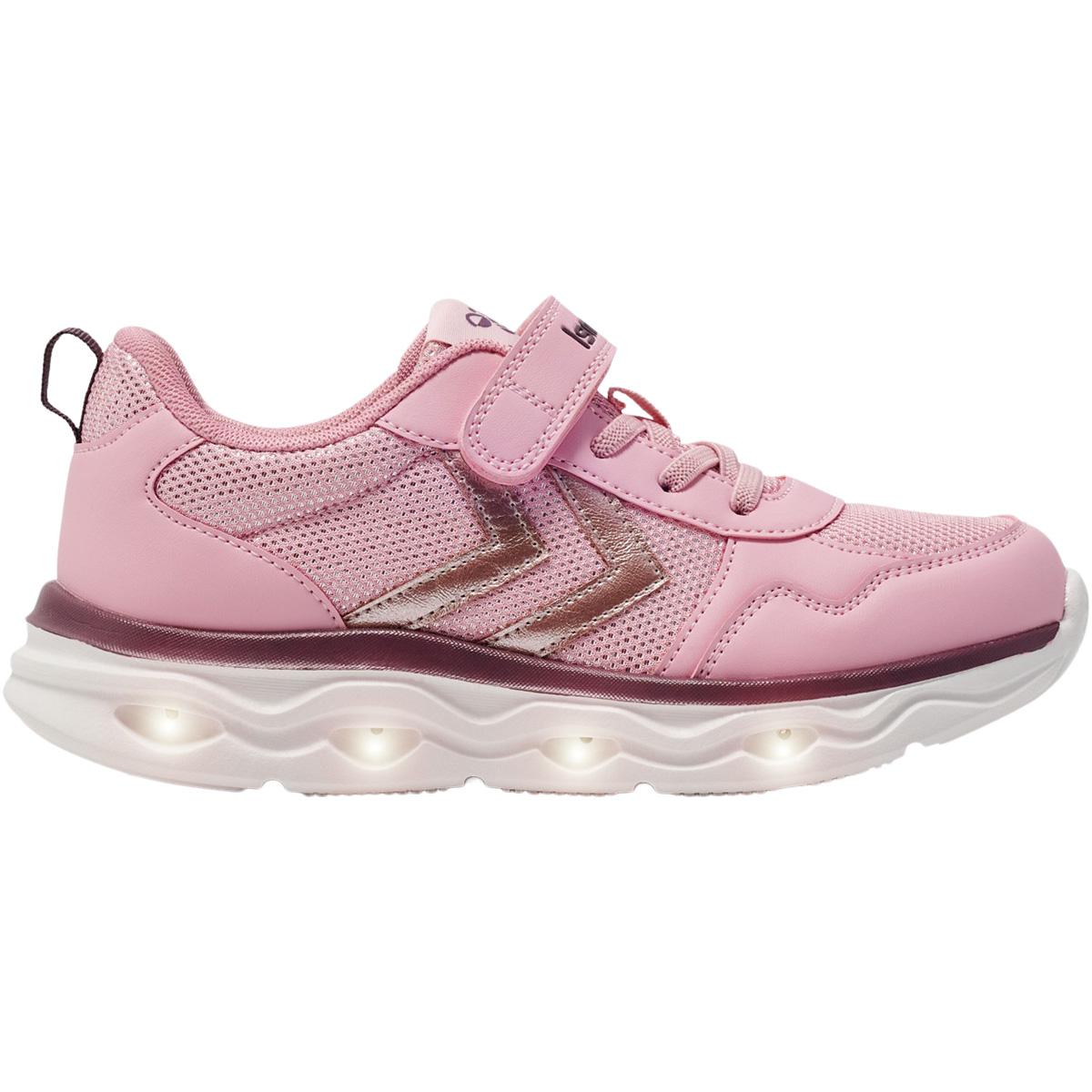 hummel Skylight Velcro Sneakers M/Lys Børn PINK NECTAR