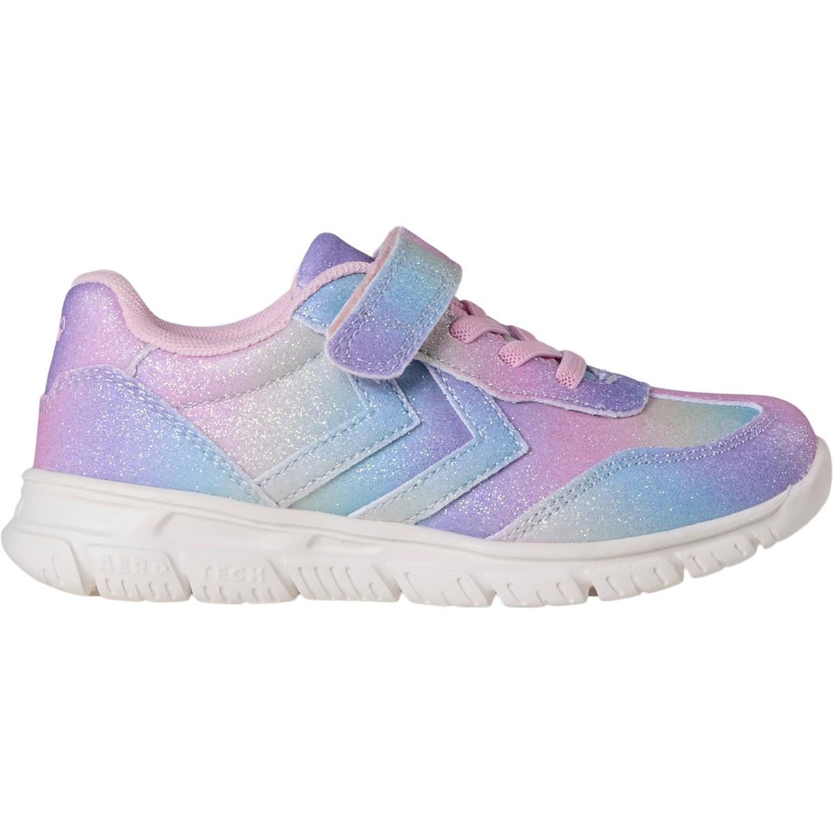 hummel Crosslite Glitter 2.0 Velcro Sneakers Børn MULTI COLOUR PINK/PURPLE