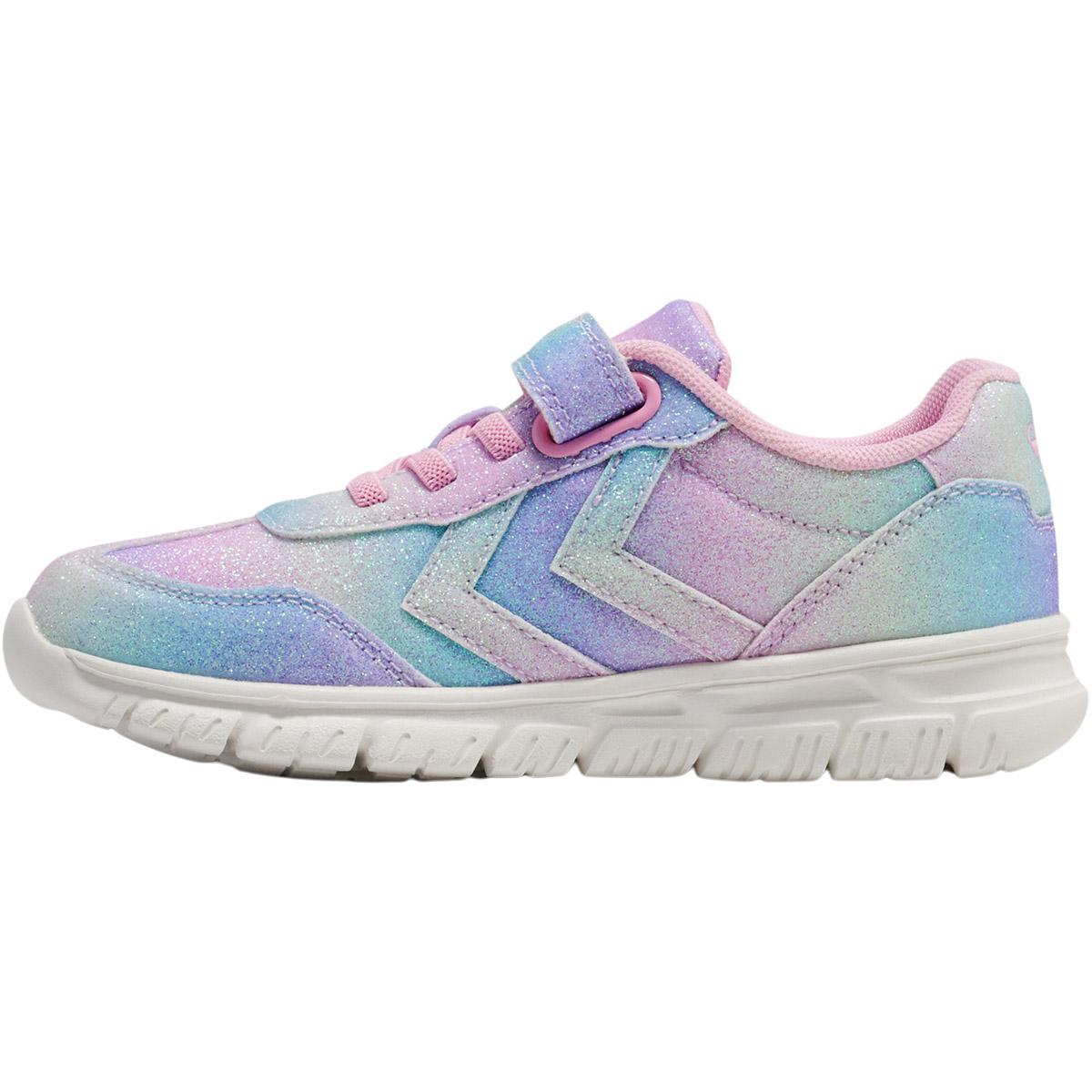 hummel Crosslite Glitter 2.0 Velcro Sneakers Børn MULTI COLOUR PINK/PURPLE