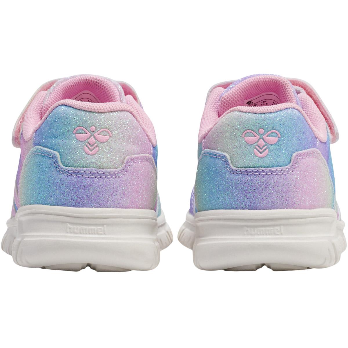 hummel Crosslite Glitter 2.0 Velcro Sneakers Børn MULTI COLOUR PINK/PURPLE