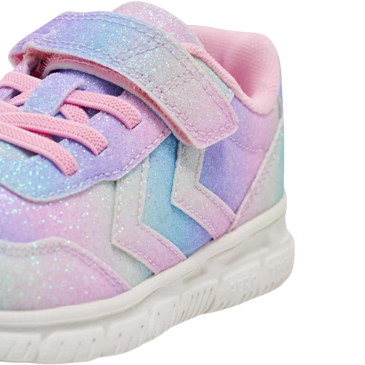 hummel Crosslite Glitter 2.0 Velcro Sneakers Børn MULTI COLOUR PINK/PURPLE