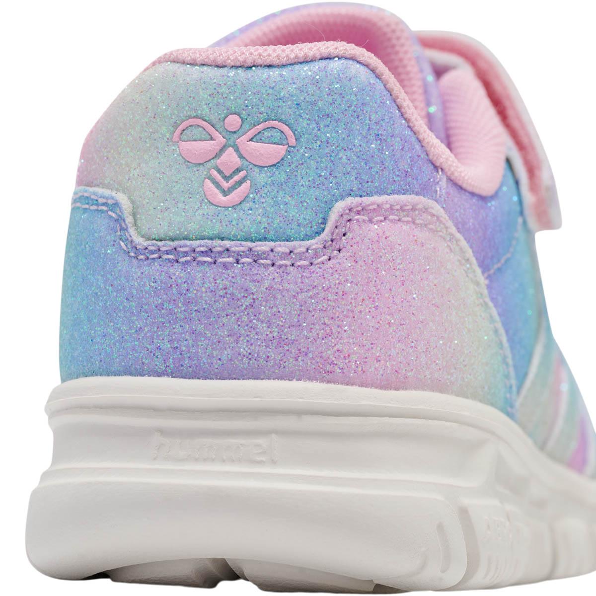 hummel Crosslite Glitter 2.0 Velcro Sneakers Børn MULTI COLOUR PINK/PURPLE