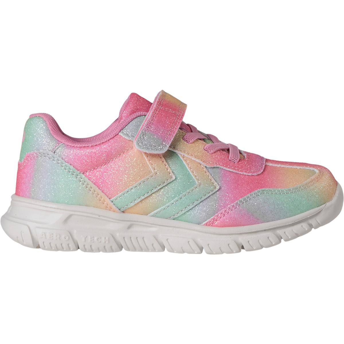 hummel Crosslite Glitter 2.0 Velcro Sneakers Børn MULTI COLOUR RED/YELLOW/GREEN