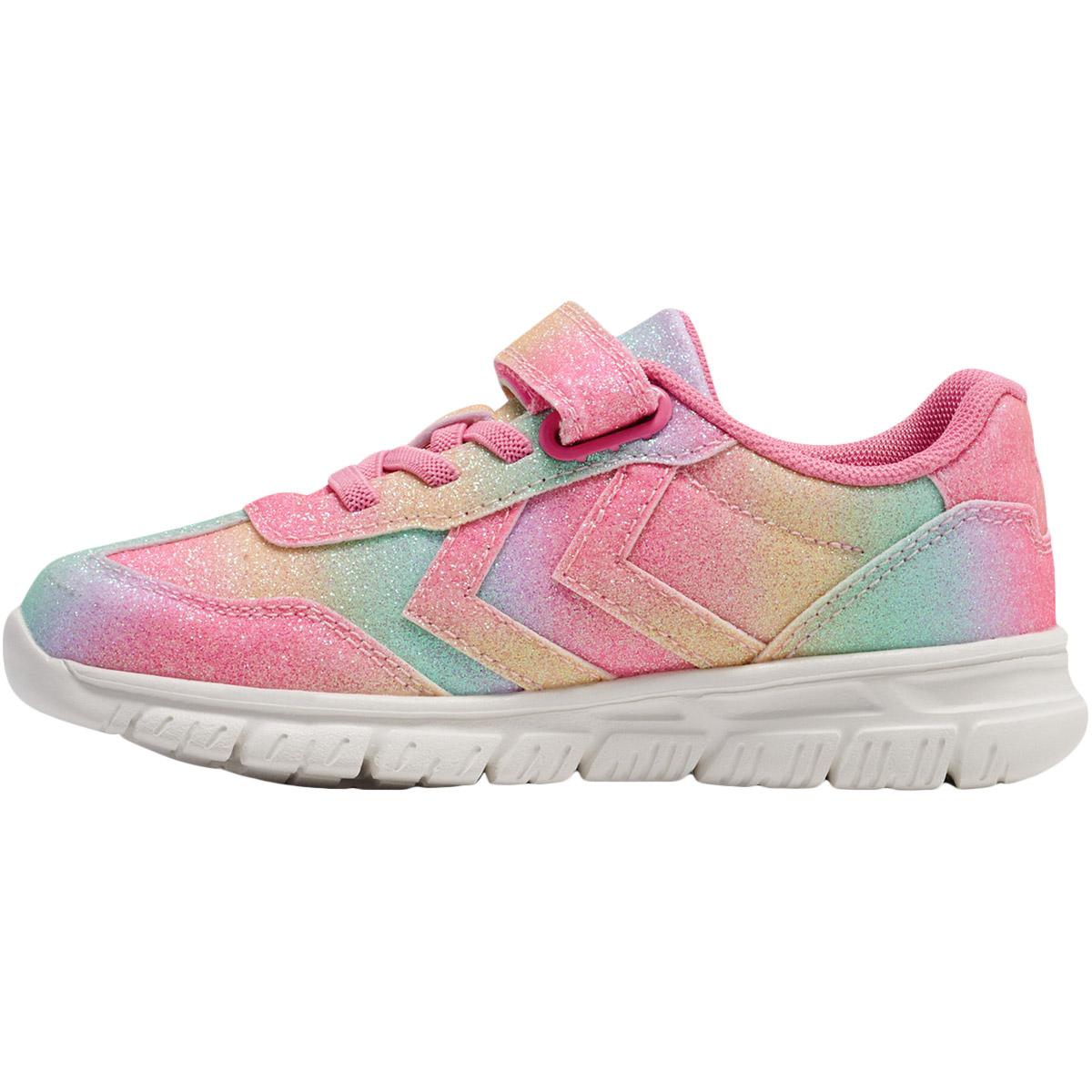 hummel Crosslite Glitter 2.0 Velcro Sneakers Børn MULTI COLOUR RED/YELLOW/GREEN