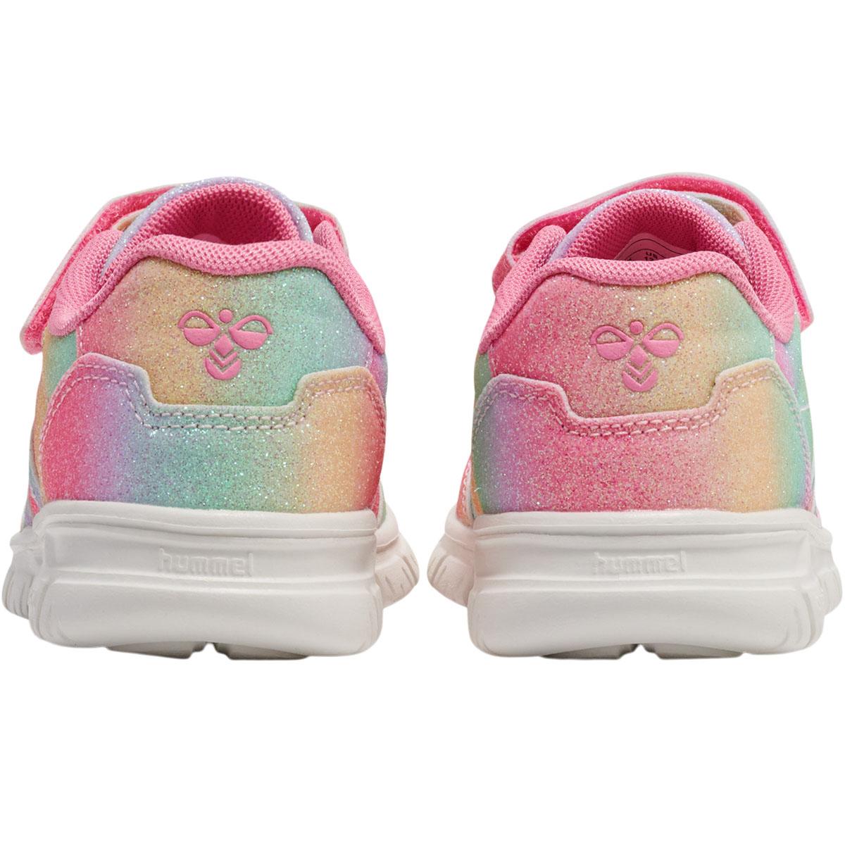 hummel Crosslite Glitter 2.0 Velcro Sneakers Børn MULTI COLOUR RED/YELLOW/GREEN