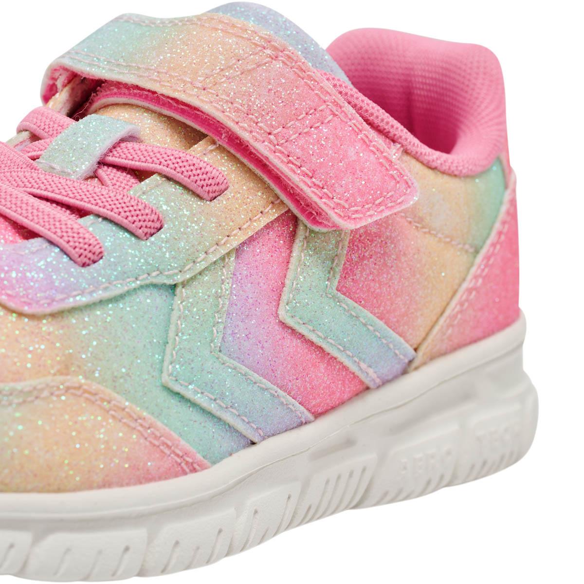 hummel Crosslite Glitter 2.0 Velcro Sneakers Børn MULTI COLOUR RED/YELLOW/GREEN