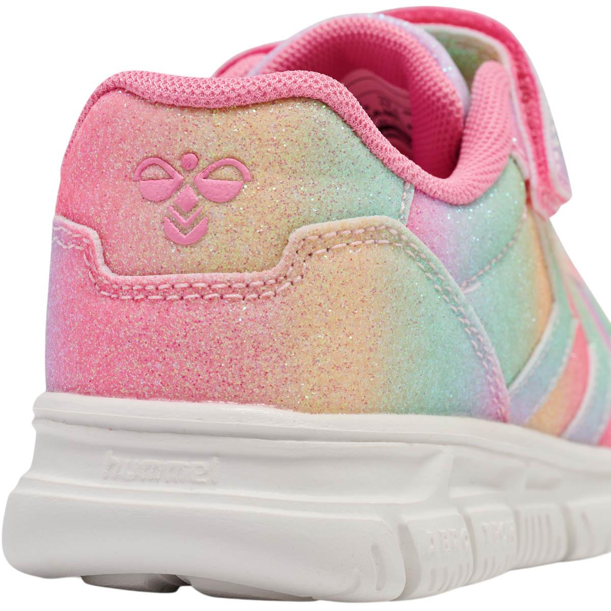 hummel Crosslite Glitter 2.0 Velcro Sneakers Børn MULTI COLOUR RED/YELLOW/GREEN