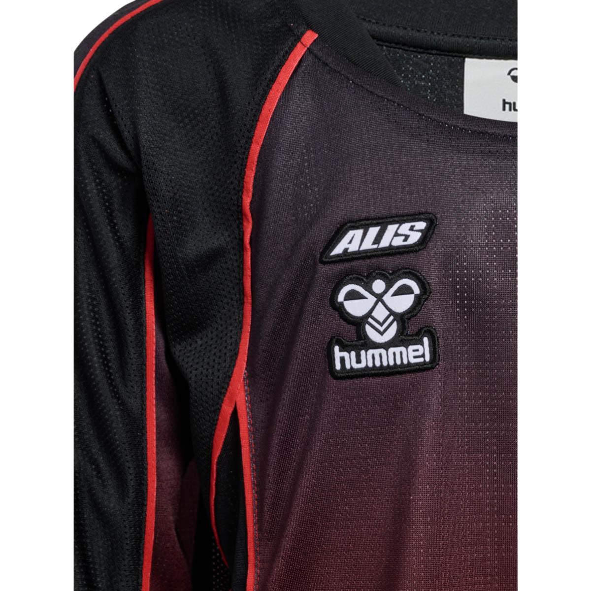 DBU x ALIS 26 Langærmet Landsholdstrøje Børn BLACK/RED