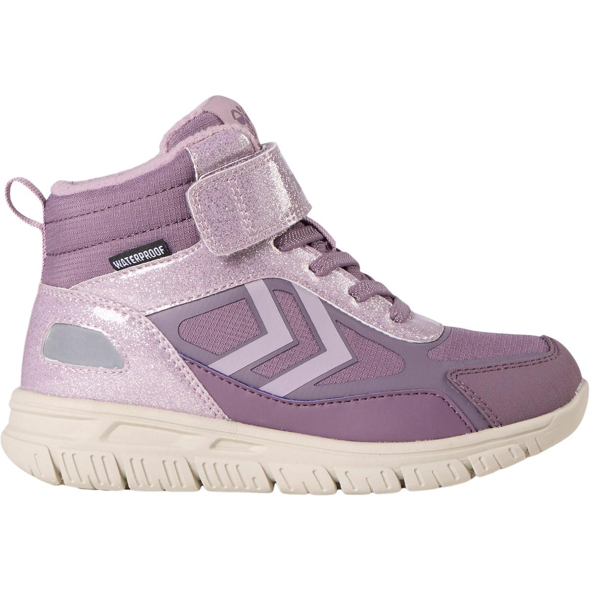 hummel X-Trail High Tex 2.0 Velcro Vinterstøvler Børn BLACK PLUM