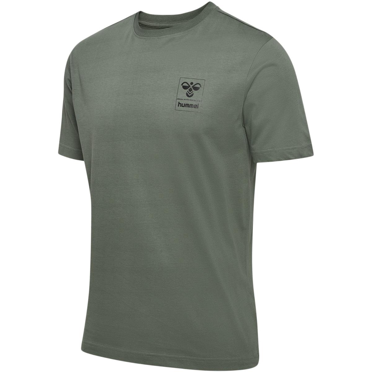 hummel James T-shirt Herre CASTOR GRAY