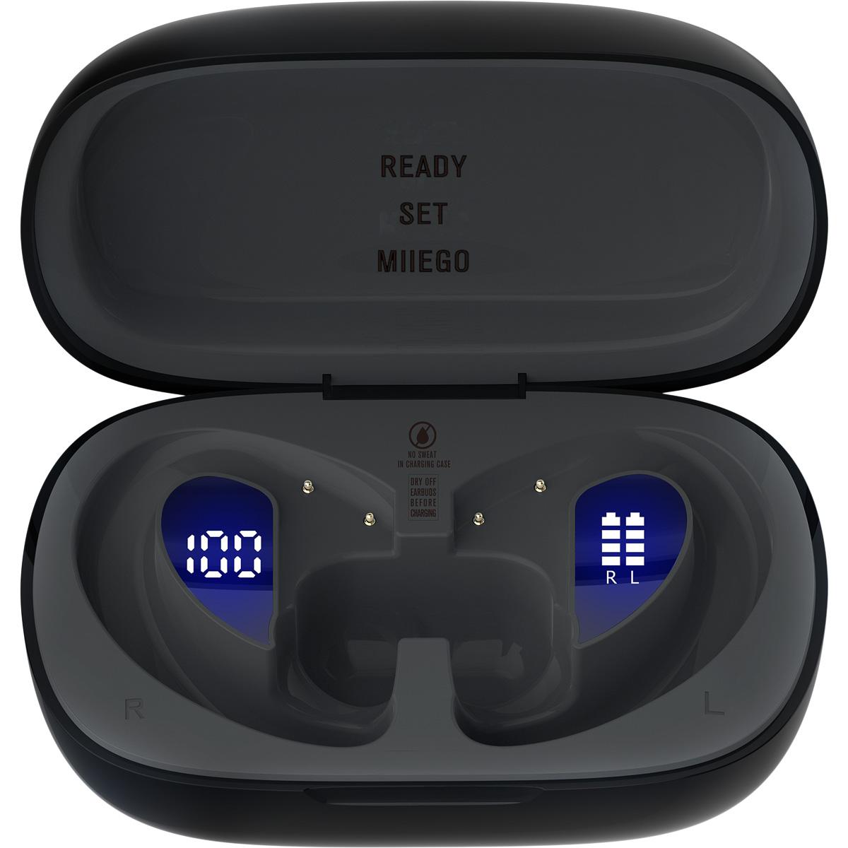 MIIEGO MiiBUDS Active Go Hodetelefoner Black