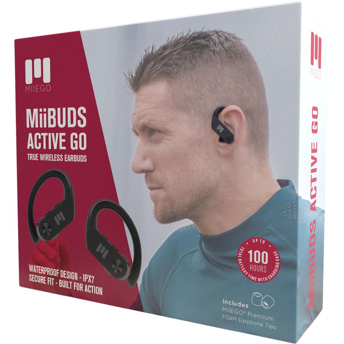 MIIEGO MiiBUDS Active Go Hodetelefoner Black