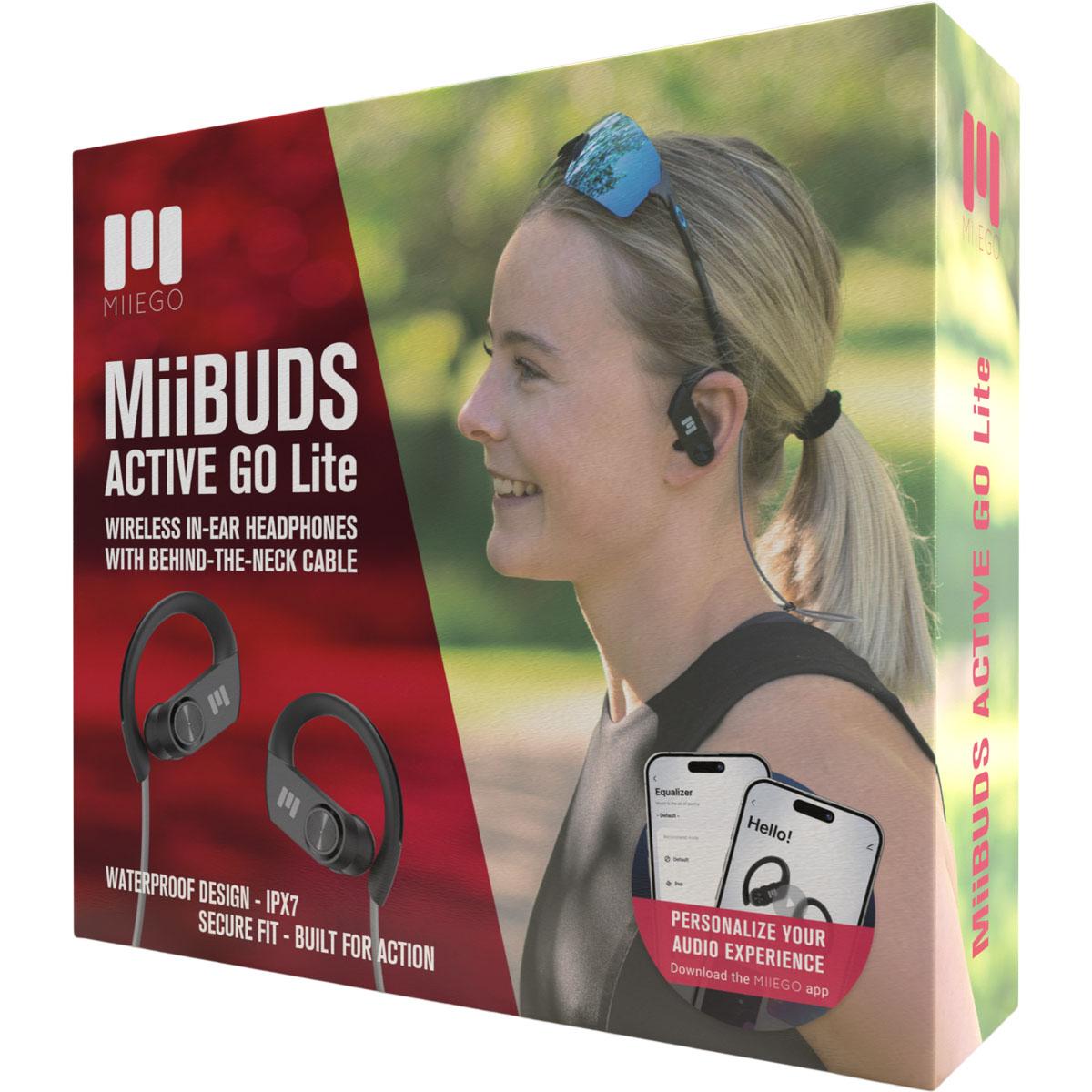 MIIEGO MiiBUDS Active Go Lite Hodetelefoner Black