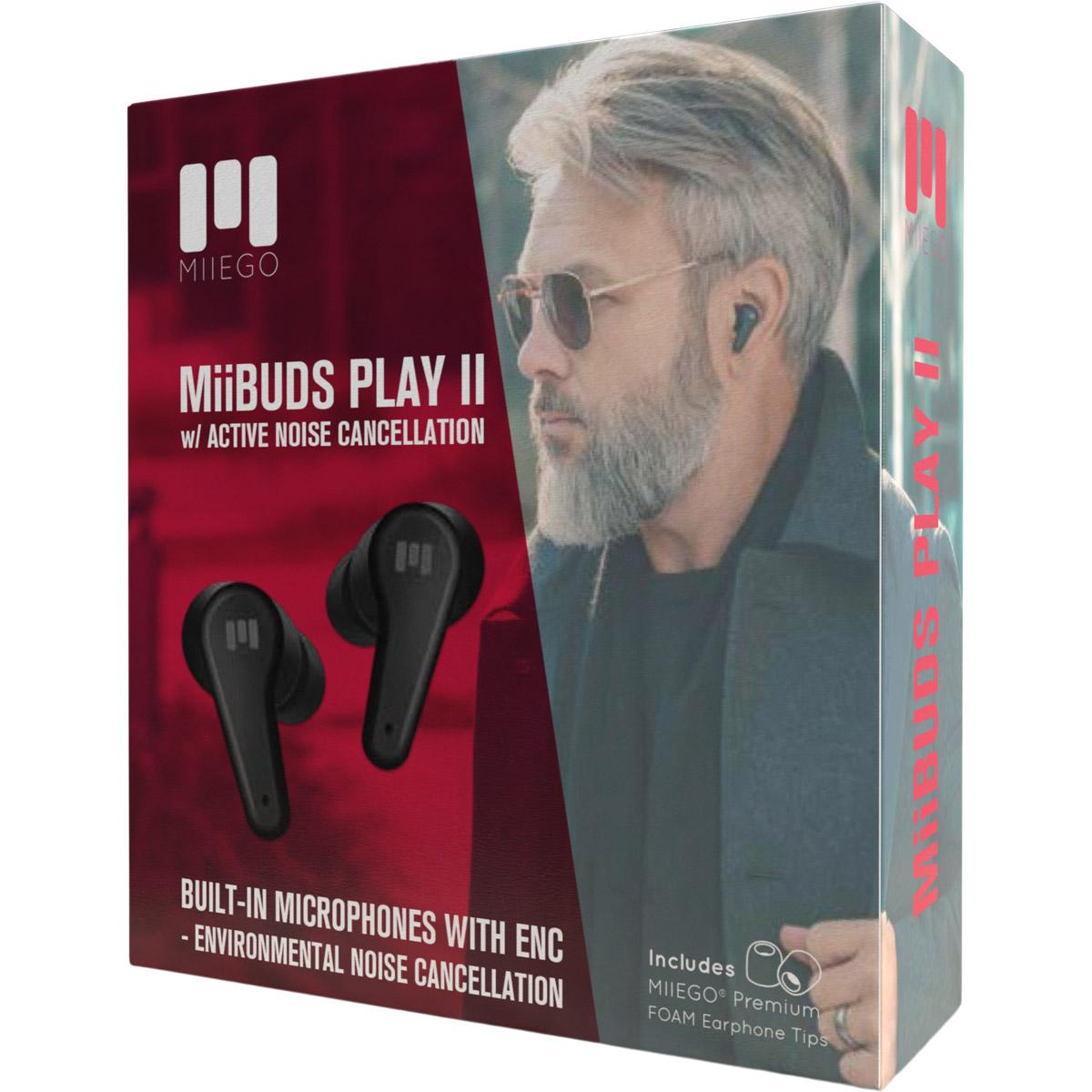 MIIEGO MiiBUDS Play II In-Ear Høretelefoner Black