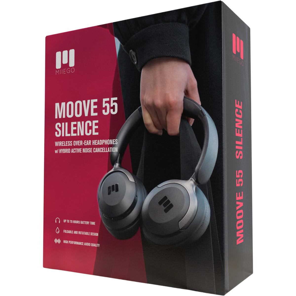 MIIEGO MOOVE 55 Silence Over-Ear Høretelefoner Black