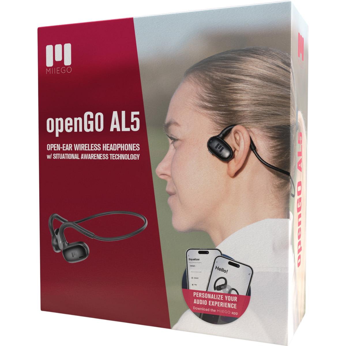 MIIEGO Open Go AL5 Høretelefoner Black