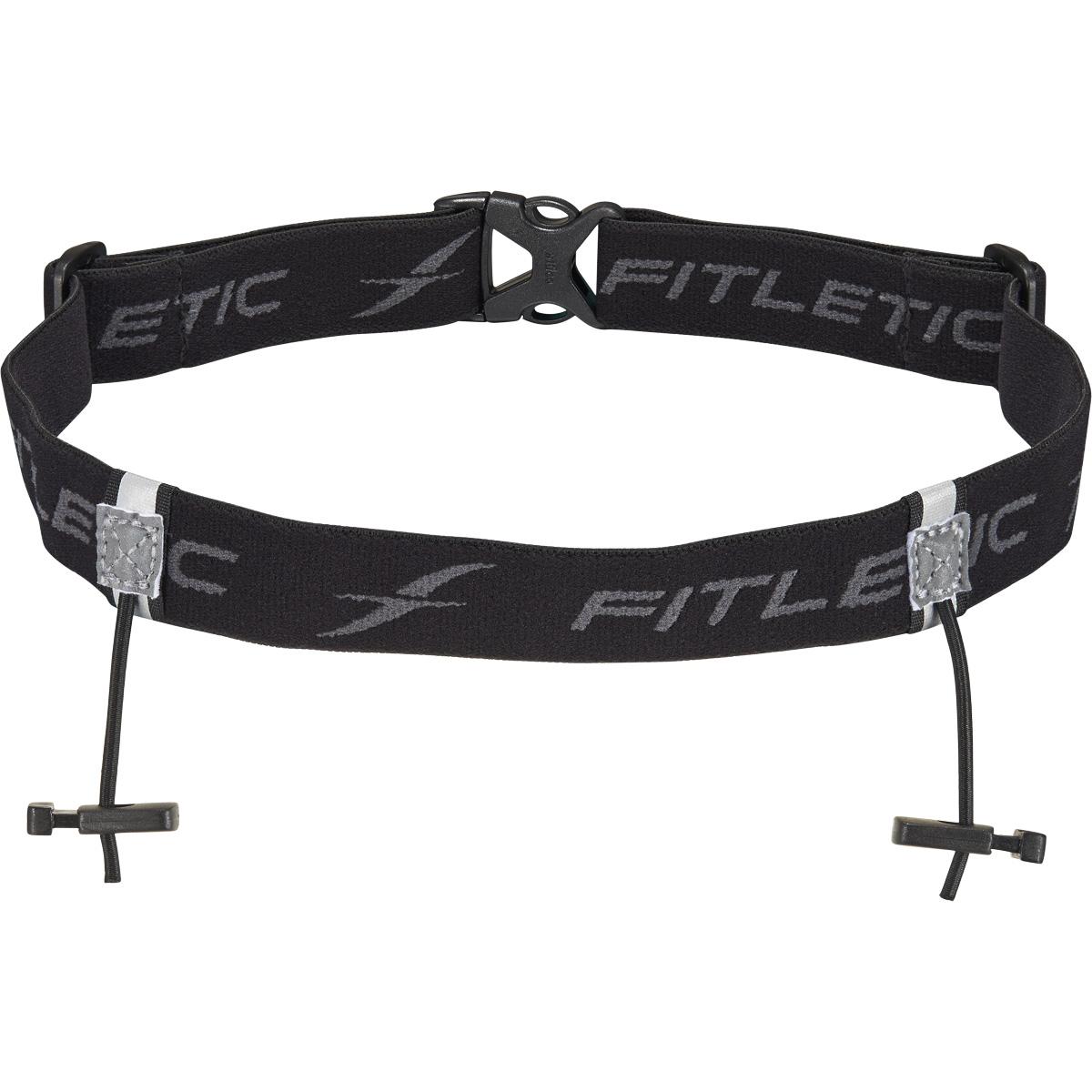 FITLETIC Race 1 Number Løbebælte BLACK/GREY