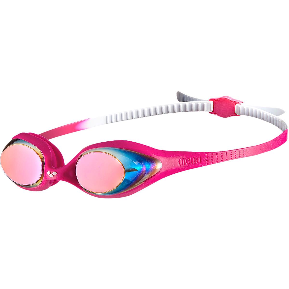 Arena Spider Mirror Svømmebriller Børn WHITE-FRESIA ROSE