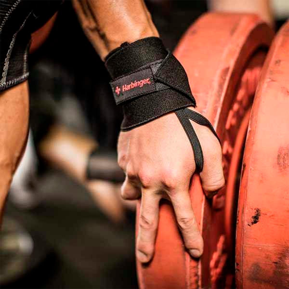 Harbinger Loop Wrist Hand Wraps Black