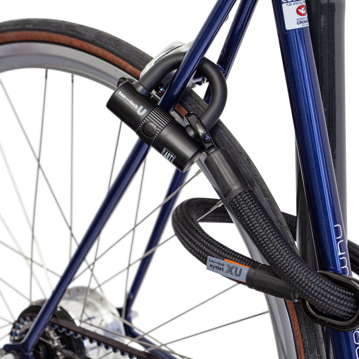 Witt Texlock Eyelet S U/X-Lock Cykellås Black