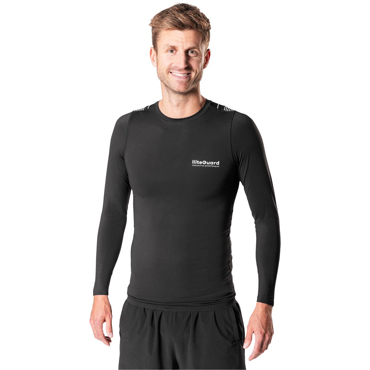 liiteGuard Spine-Tech Langærmet Baselayer Trænings T-shirt Herre Black