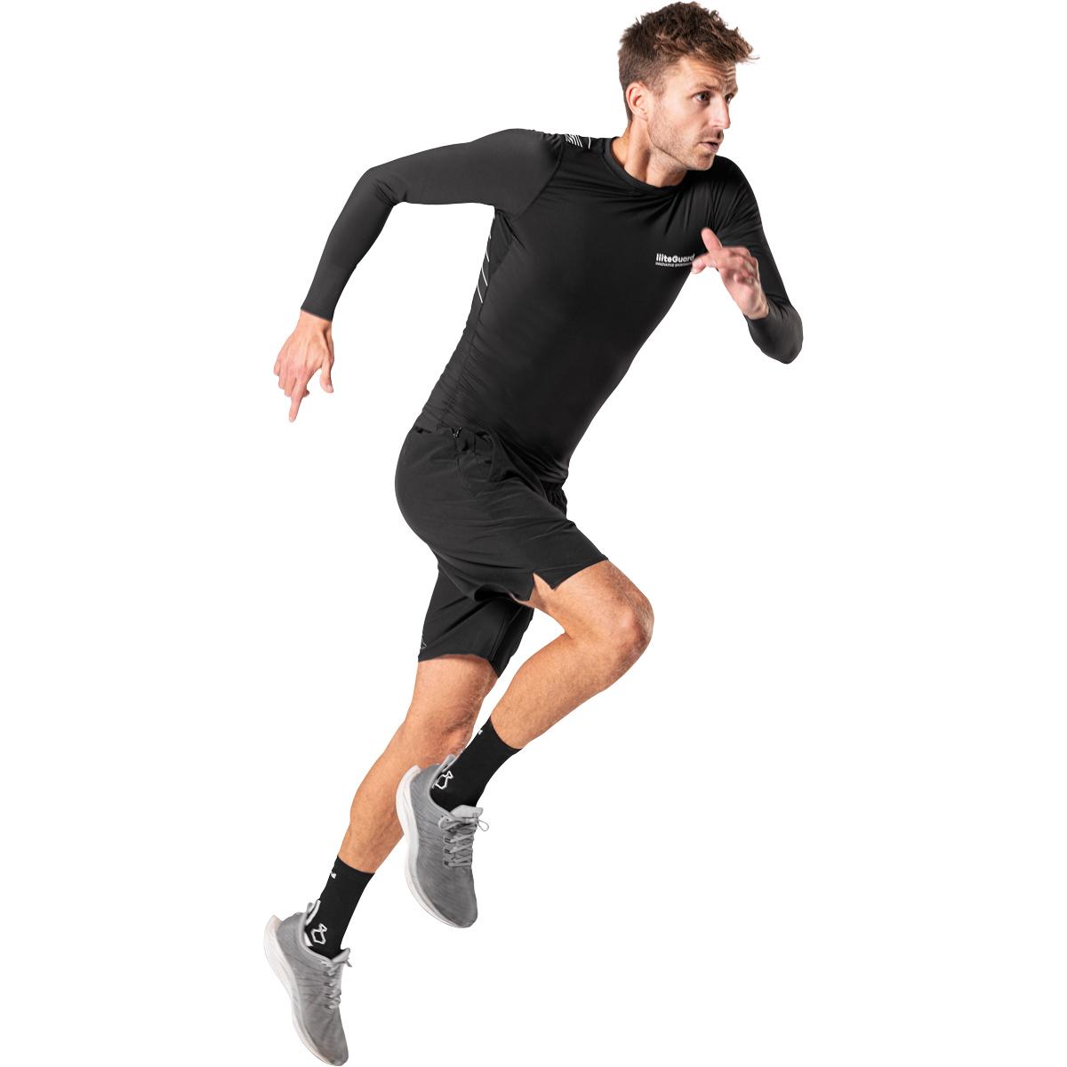 liiteGuard Spine-Tech Langærmet Baselayer Trænings T-shirt Herre Black