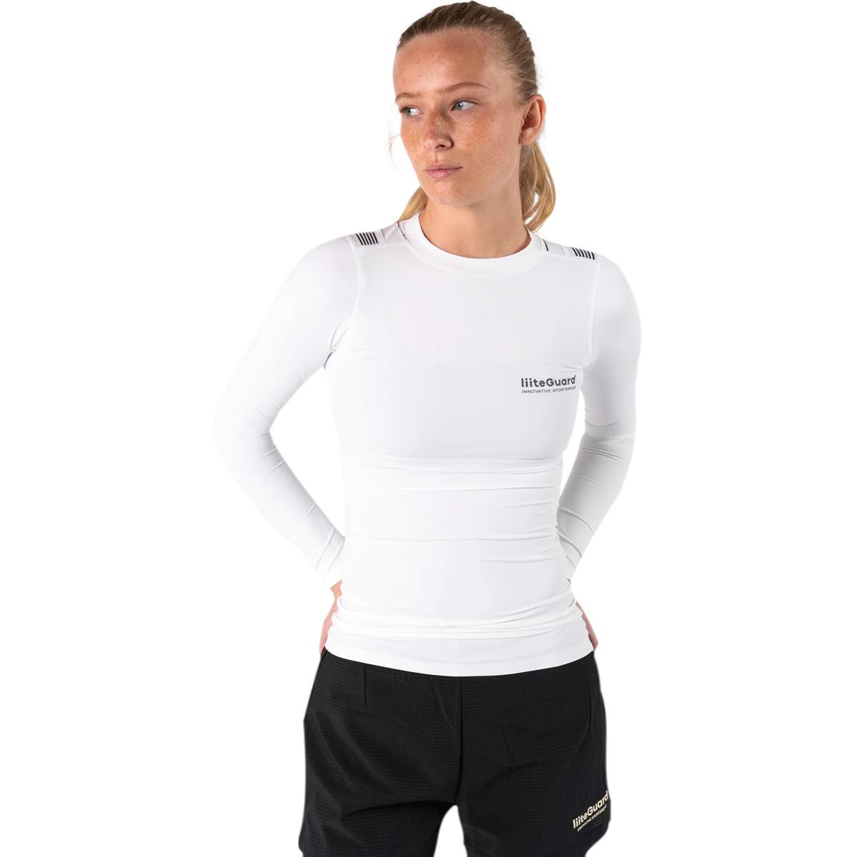 liiteGuard Spine-Tech Langærmet Baselayer Trænings T-shirt Dame White