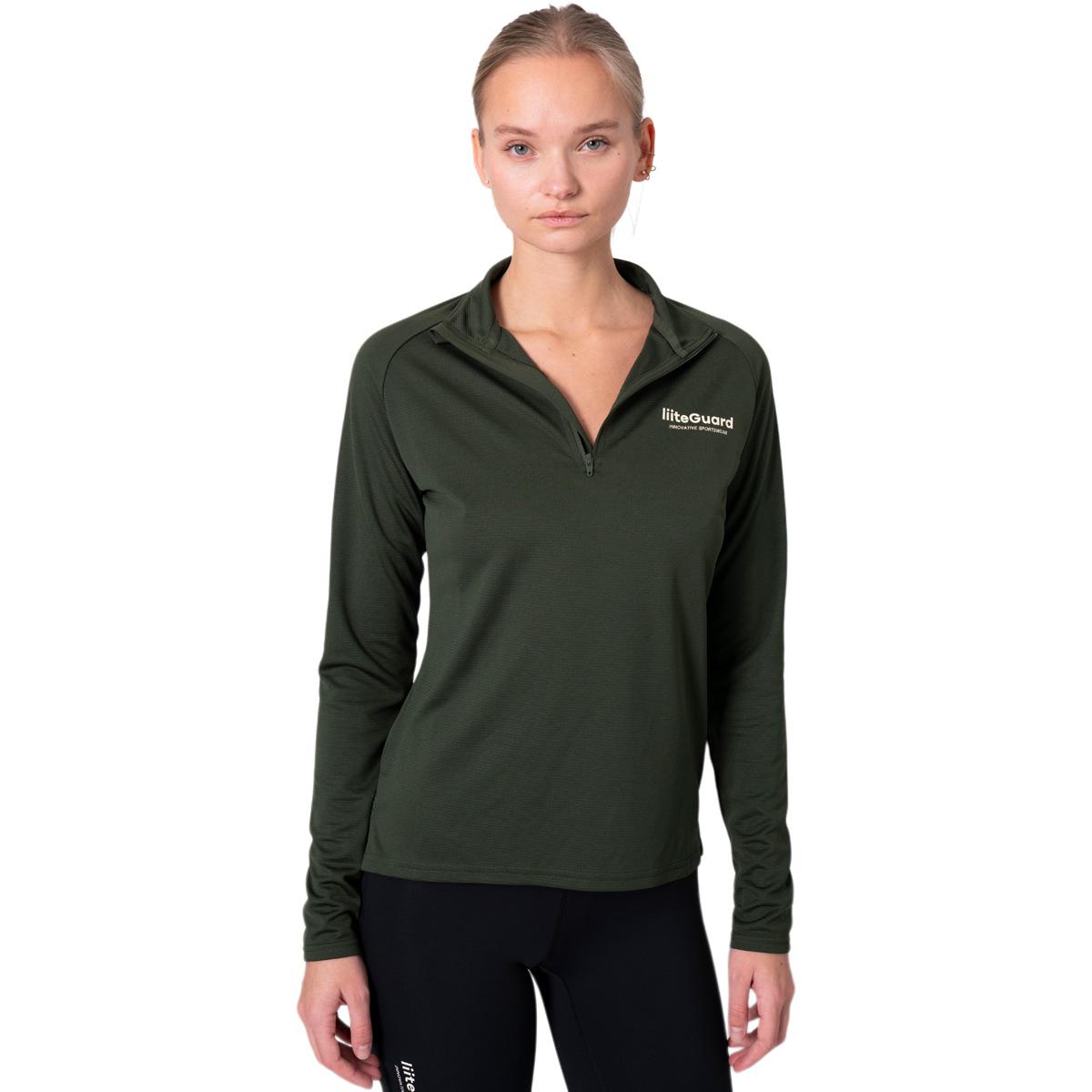 liiteGuard Ground Tech Half Zip Træningstrøje Dame Army green